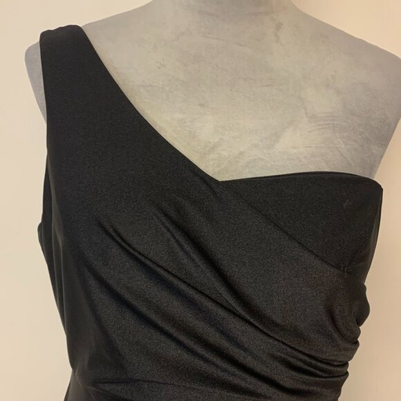 Amelia Couture Gown  Fitted One Shoulder Formal Wedding Prom Sexy Womens SZ 12 - Picture 5 of 11